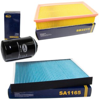 Filter set air filter SB 2215 + cabin air filter SA 1165 + oilfilter SM 5086