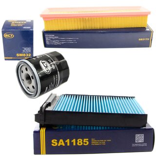 Filter Set Luftfilter SB 2179 + Innenraumfilter SA 1185 + lfilter SM 832