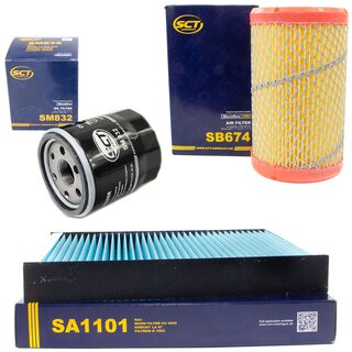 Filter set air filter SB 674 + cabin air filter SA 1101 + oilfilter SM 832