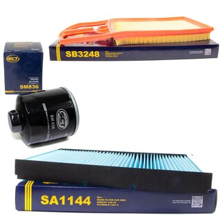 Filter Set Luftfilter SB 3248 + Innenraumfilter SA 1144 + lfilter SM 836