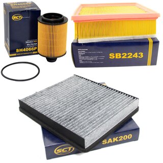 Filter Set Luftfilter SB 2243 + Innenraumfilter SAK 200 + lfilter SH 4066 P