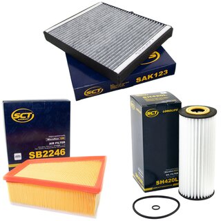 Filter Set Luftfilter SB 2246 + Innenraumfilter SAK 123 + lfilter SH 420 L