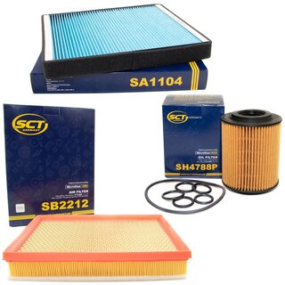 Filter Set Luftfilter SB 2212 + Innenraumfilter SA 1104 + lfilter SH 4788 P