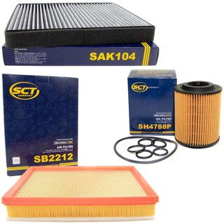 Filter Set Luftfilter SB 2212 + Innenraumfilter SAK 104 + lfilter SH 4788 P