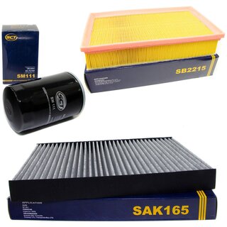 Filter Set Luftfilter SB 2215 + Innenraumfilter SAK 165 + lfilter SM 111