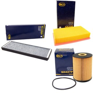 Filter Set Luftfilter SB 206 + Innenraumfilter SAK 119 + lfilter SH 427 P
