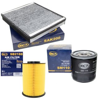 Filter Set Luftfilter SB 2188 + Innenraumfilter SAK 200 + lfilter SM 110