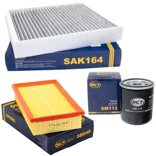 Filter Set Luftfilter SB 040 + Innenraumfilter SAK 164 + lfilter SM 113