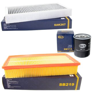 Filter Set Luftfilter SB 219 + Innenraumfilter SAK 267 + lfilter SM 113
