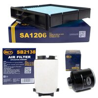 Filter Set Luftfilter SB 2138 + Innenraumfilter SAK 166 +...