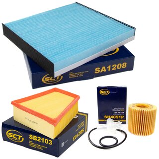 Filter Set Luftfilter SB 2103 + Innenraumfilter SA 1208 + lfilter SH 4051 P