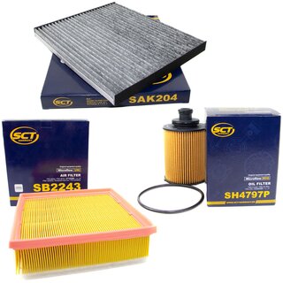 Filter set air filter SB 2243 + cabin air filter SAK 204 + oilfilter SH 4797 P