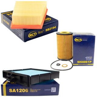 Filter Set Luftfilter SB 2194 + Innenraumfilter SA 1206 + lfilter SH 4061 P