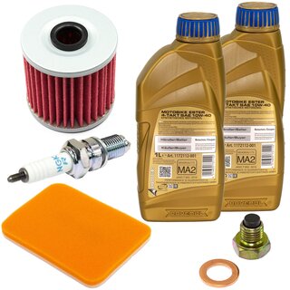 Maintenance set oil 2 liters + air filter + oil filter + oil drain plug + spark plug