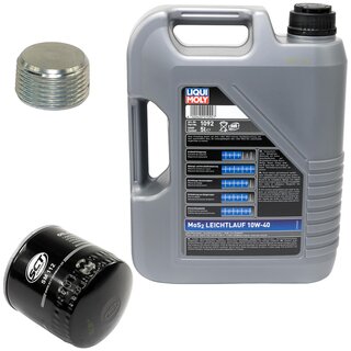 Engine Oil Set 10W-40 5 liters + Oilfilter SCT SM 112 + Oildrainplug 38179