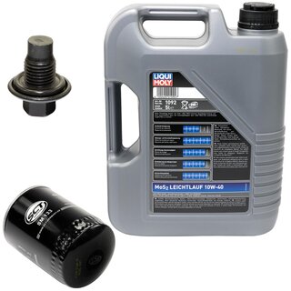 Engine Oil Set 10W-40 5 liters + Oilfilter SCT SM 133 + Oildrainplug 21096