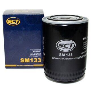 Engine Oil Set 10W-40 5 liters + Oilfilter SCT SM 133 + Oildrainplug 21096