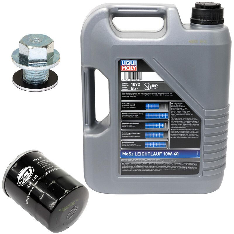 Motoröl Set MOS2 10W40 5 Liter + Ölfilter SM148 online im MVH Sho