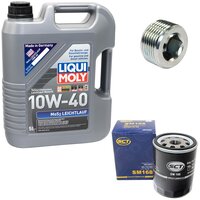 Engine Oil Set 10W-40 5 liters + Oilfilter SCT SM 168 +...