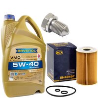 Engine Oil Set 5W-40 5 liters + Oilfilter SCT SH 4049 P +...