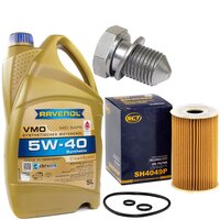 Engine Oil Set 5W-40 5 liters + Oilfilter SCT SH 4049 P +...