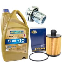 Engine Oil Set 5W-40 5 liters + Oilfilter SCT SH 4060 P +...