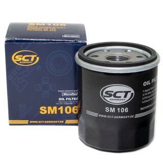 Motorl Set 5W-40 5 Liter + lfilter SM 106 + lablassschraube 30264