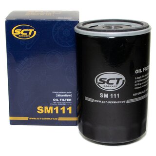 Engine Oil Set 5W-40 5 liters + Oilfilter SCT SM 111 + Oildrainplug 48871