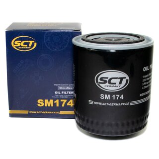 Motorl Set 5W-40 5 Liter + lfilter SM 174 + lablassschraube 48871