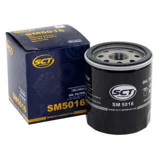 Motorl Set 5W-40 5 Liter + lfilter SM 5016 + lablassschraube 108016