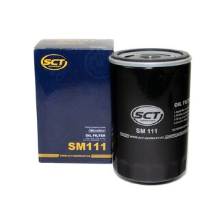 Engine Oil Set 10W-30 5 liters + Oilfilter SCT SM 111 + Oildrainplug 48893