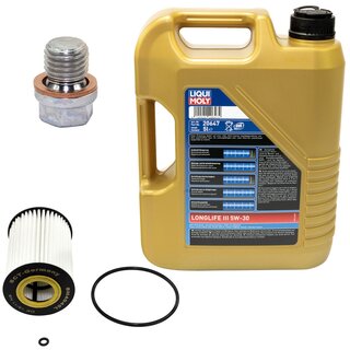 Motorl Set 5W-30 5 Liter + lfilter SH 4045 L + lablassschraube 12341