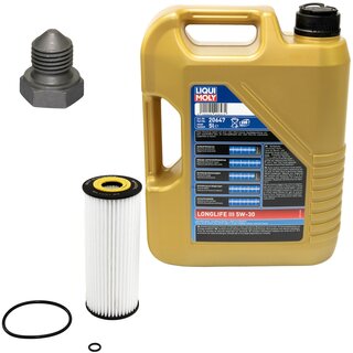 Engine Oil Set 5W-30 5 liters + Oilfilter SCT SH 420 L + Oildrainplug 03272