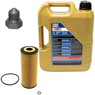 Engine Oil Set 5W-30 5 liters + Oilfilter SCT SH 420 P + Oildrainplug 03272