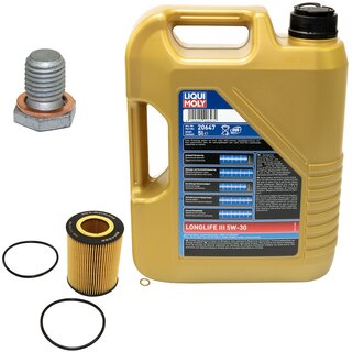 Engine Oil Set 5W-30 5 liters + Oilfilter SCT SH 426 P + Oildrainplug 100551
