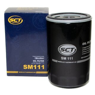 Engine Oil Set 5W-30 5 liters + Oilfilter SCT SM 111 + Oildrainplug 15374