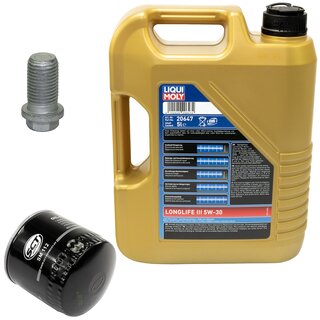 Engine Oil Set 5W-30 5 liters + Oilfilter SCT SM 112 + Oildrainplug 08277