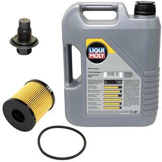 Motorl Set 5W-40 5 Liter + lfilter SH 4035 P + lablassschraube 21096