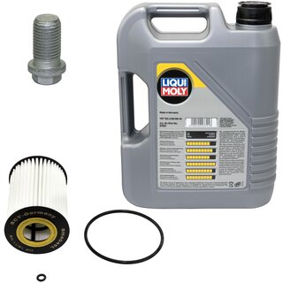 Engine Oil Set 5W-40 5 liters + Oilfilter SCT SH 4045 L + Oildrainplug 08277