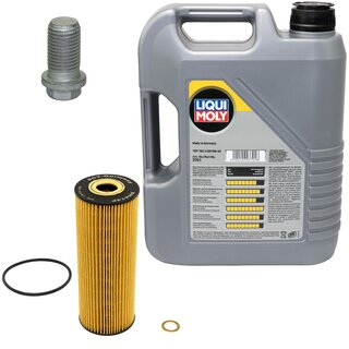 Engine Oil Set 5W-40 5 liters + Oilfilter SCT SH 414 P + Oildrainplug 08277