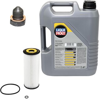 Engine Oil Set 5W-40 5 liters + Oilfilter SCT SH 420 L + Oildrainplug 12281