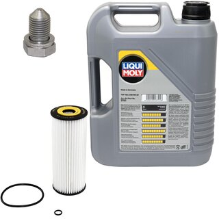 Engine Oil Set 5W-40 5 liters + Oilfilter SCT SH 420 L + Oildrainplug 48871