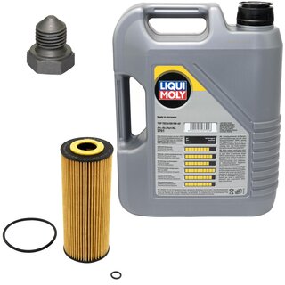 Engine Oil Set 5W-40 5 liters + Oilfilter SCT SH 420 P + Oildrainplug 03272