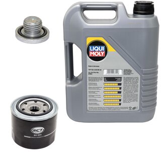 Engine Oil Set 5W-40 5 liters + Oilfilter SCT SK 805 + Oildrainplug 04572