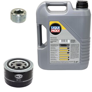 Engine Oil Set 5W-40 5 liters + Oilfilter SCT SM 101 + Oildrainplug 38179