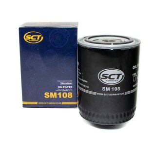 Engine Oil Set 5W-40 5 liters + Oilfilter SCT SM 108 + Oildrainplug 03272