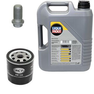 Engine Oil Set 5W-40 5 liters + Oilfilter SCT SM 109 + Oildrainplug 08277