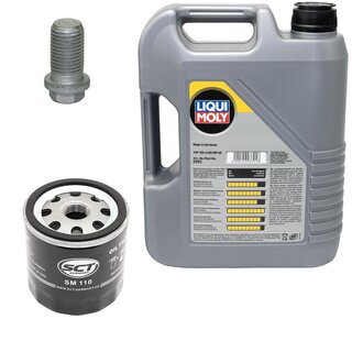 Engine Oil Set 5W-40 5 liters + Oilfilter SCT SM 110 + Oildrainplug 08277