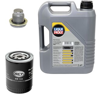 Engine Oil Set 5W-40 5 liters + Oilfilter SCT SM 134 + Oildrainplug 101250