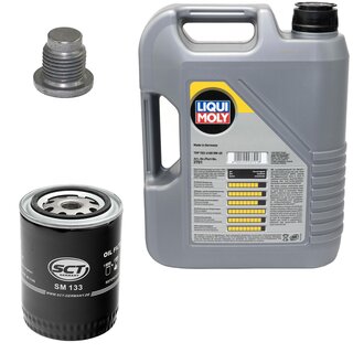 Engine Oil Set 5W-40 5 liters + Oilfilter SCT SM 134 + Oildrainplug 48880